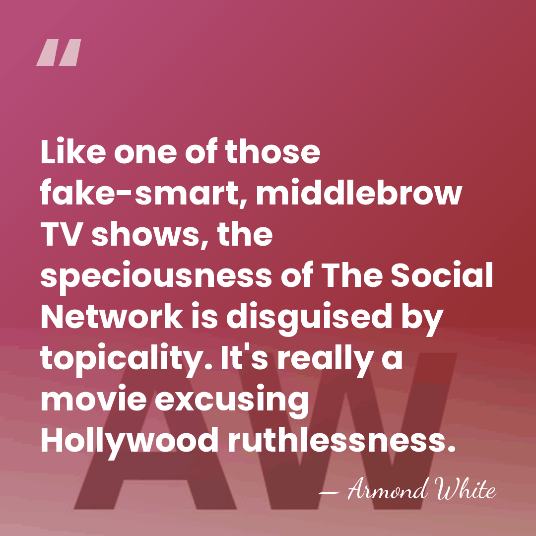 Like one of those fake-smart, middlebrow TV shows, the speciousness of The&hellip; - Armond White