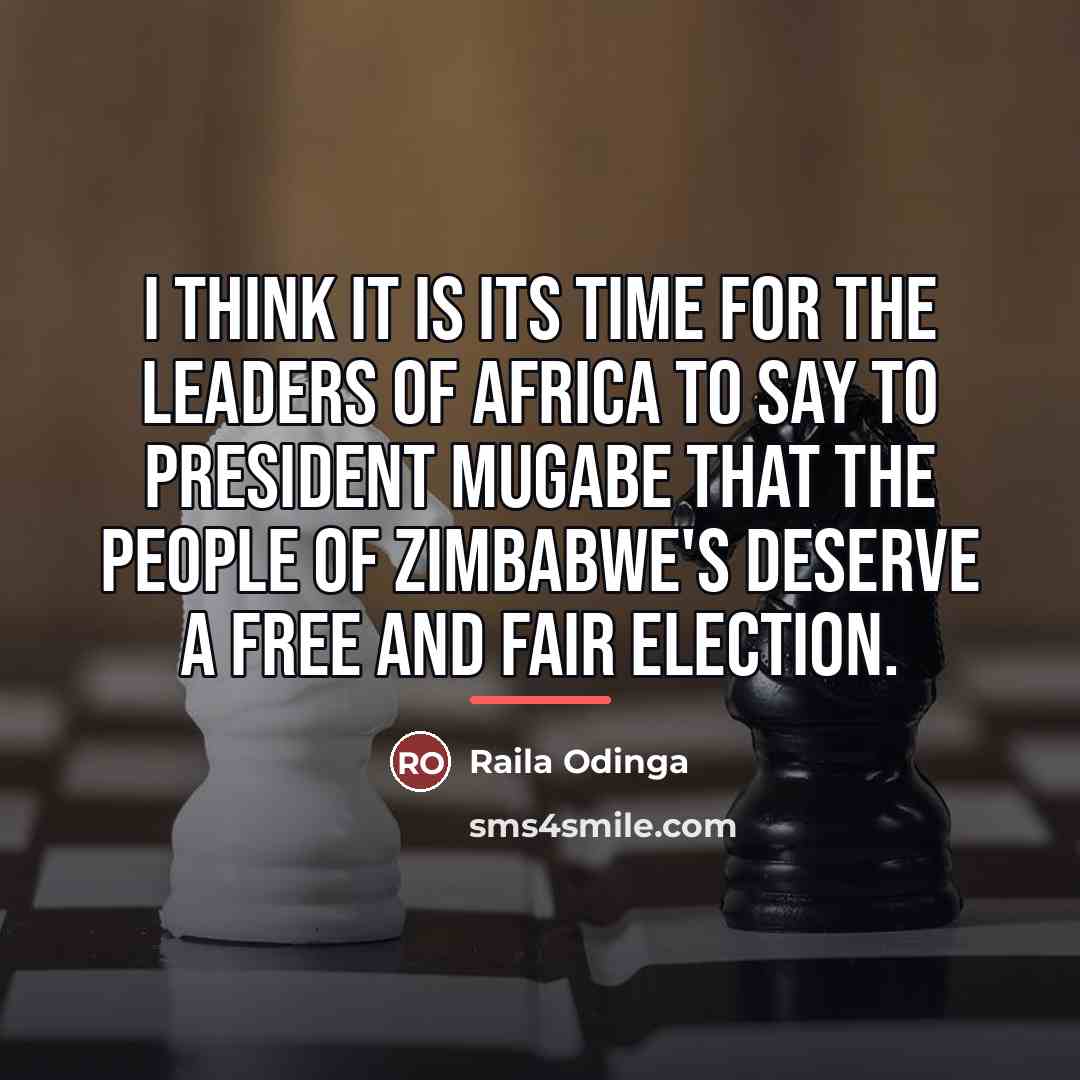 “I think it is its time for the leaders of…” quote by Raila Odinga