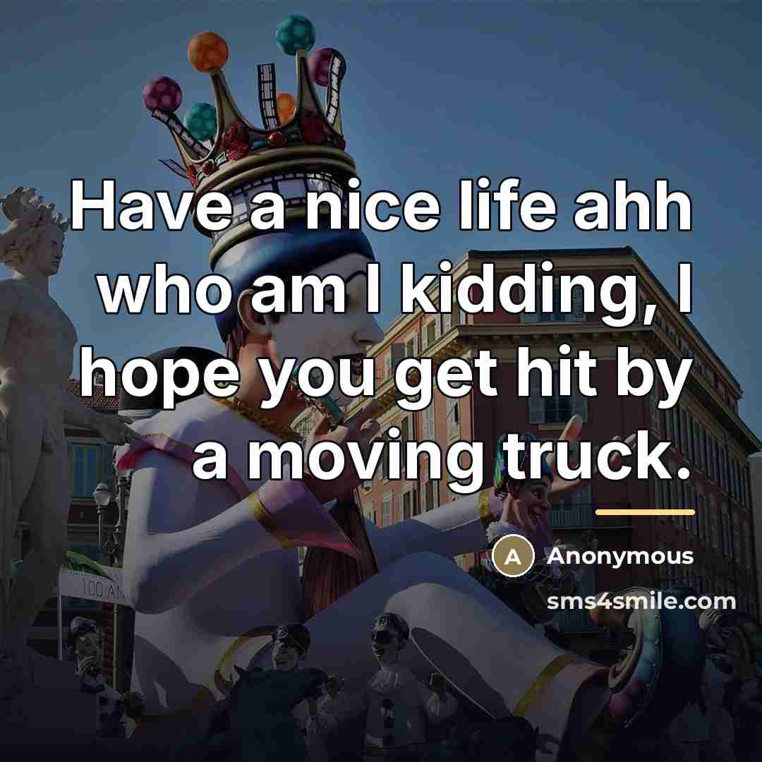 “Have a nice life ahh who am I kidding, I…” quote by Anonymous