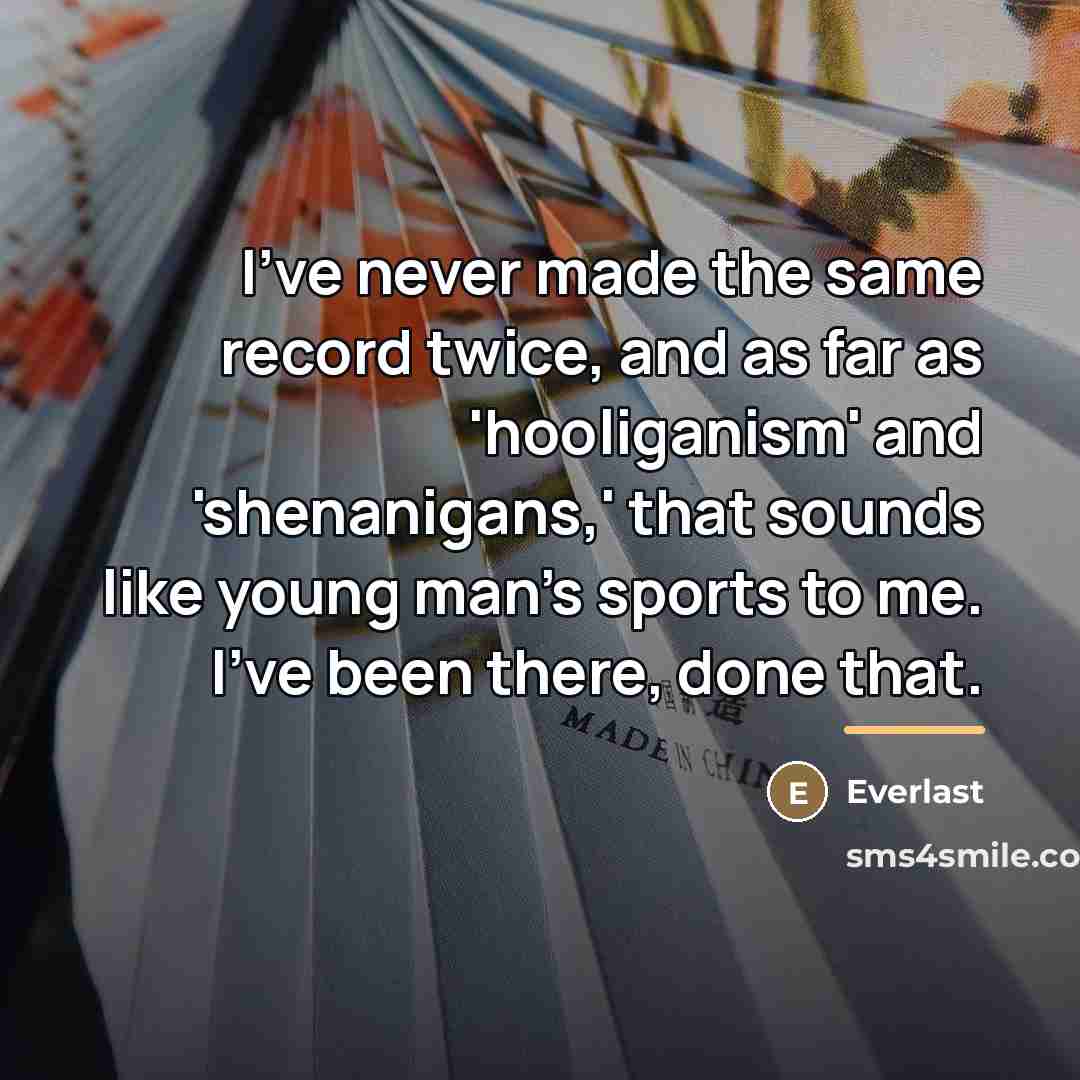 “I've never made the same record twice, and as far…” quote by Everlast
