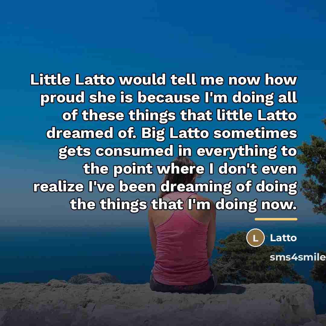 “Little Latto would tell me now how proud she is…” quote by Latto