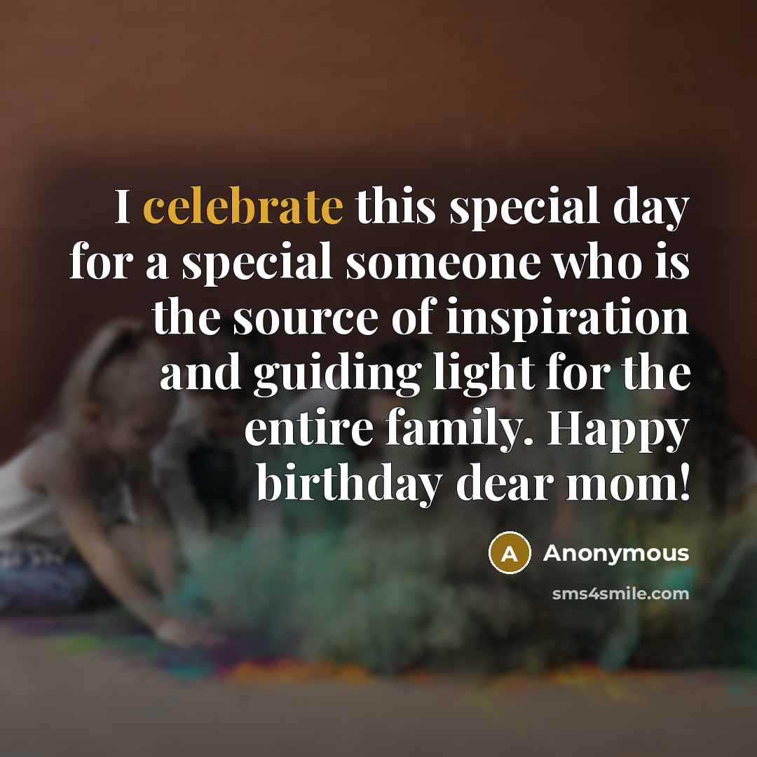 “I celebrate this special day for a special someone who…” quote by Anonymous
