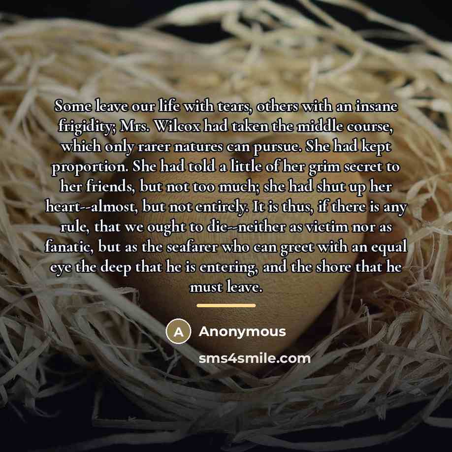 “Some leave our life with tears, others with an insane…” quote by Anonymous