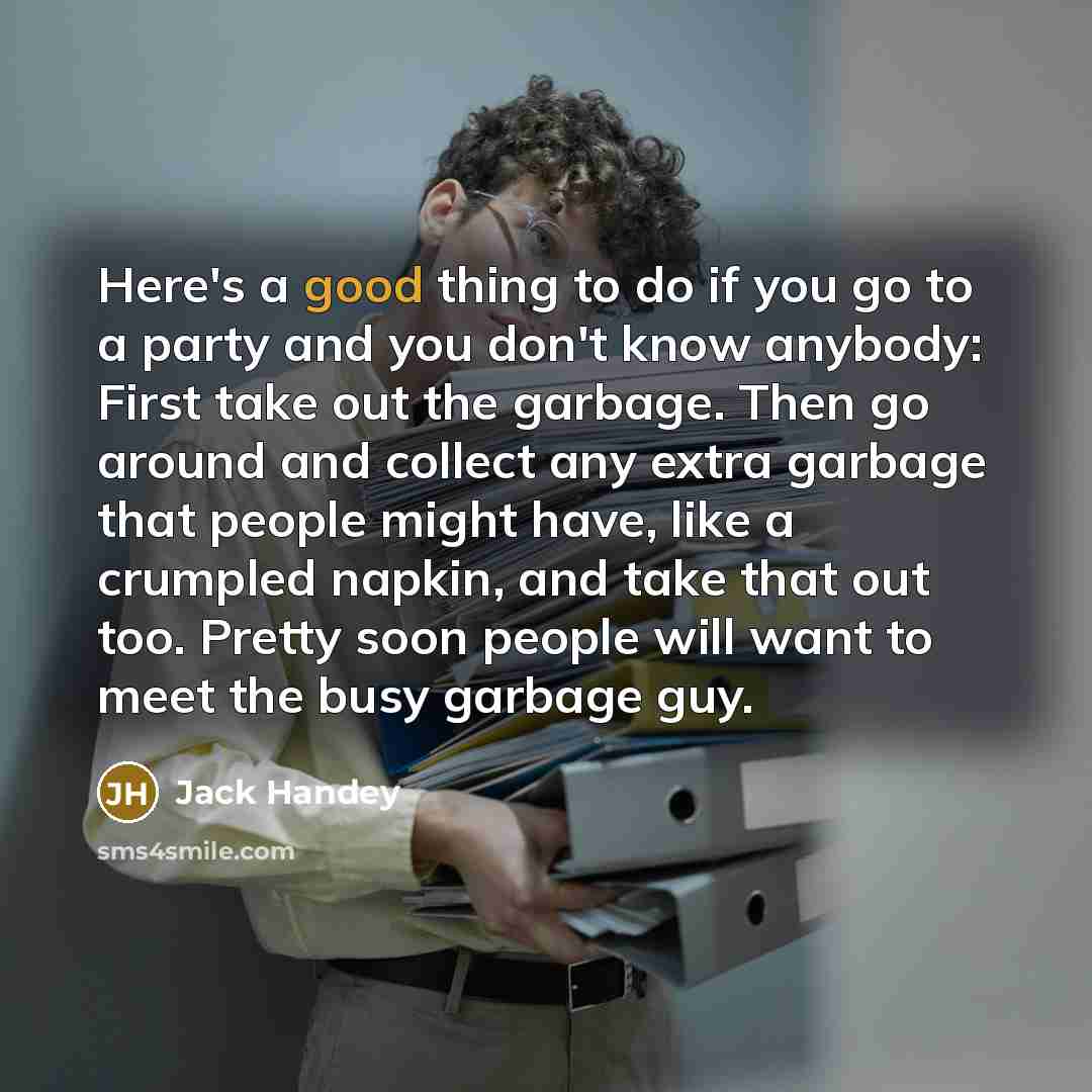 “Here's a good thing to do if you go to…” quote by Jack Handey