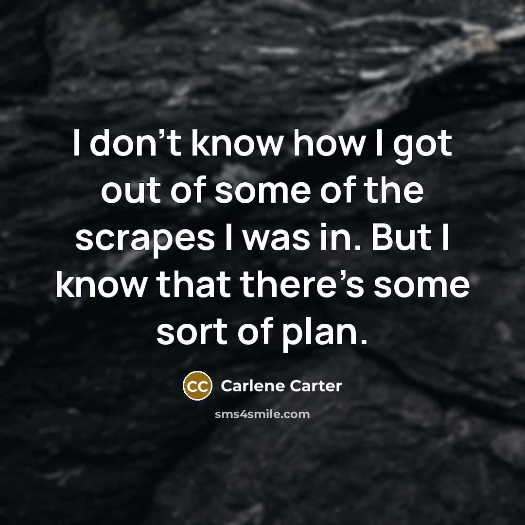 “I don't know how I got out of some of…” quote by Carlene Carter