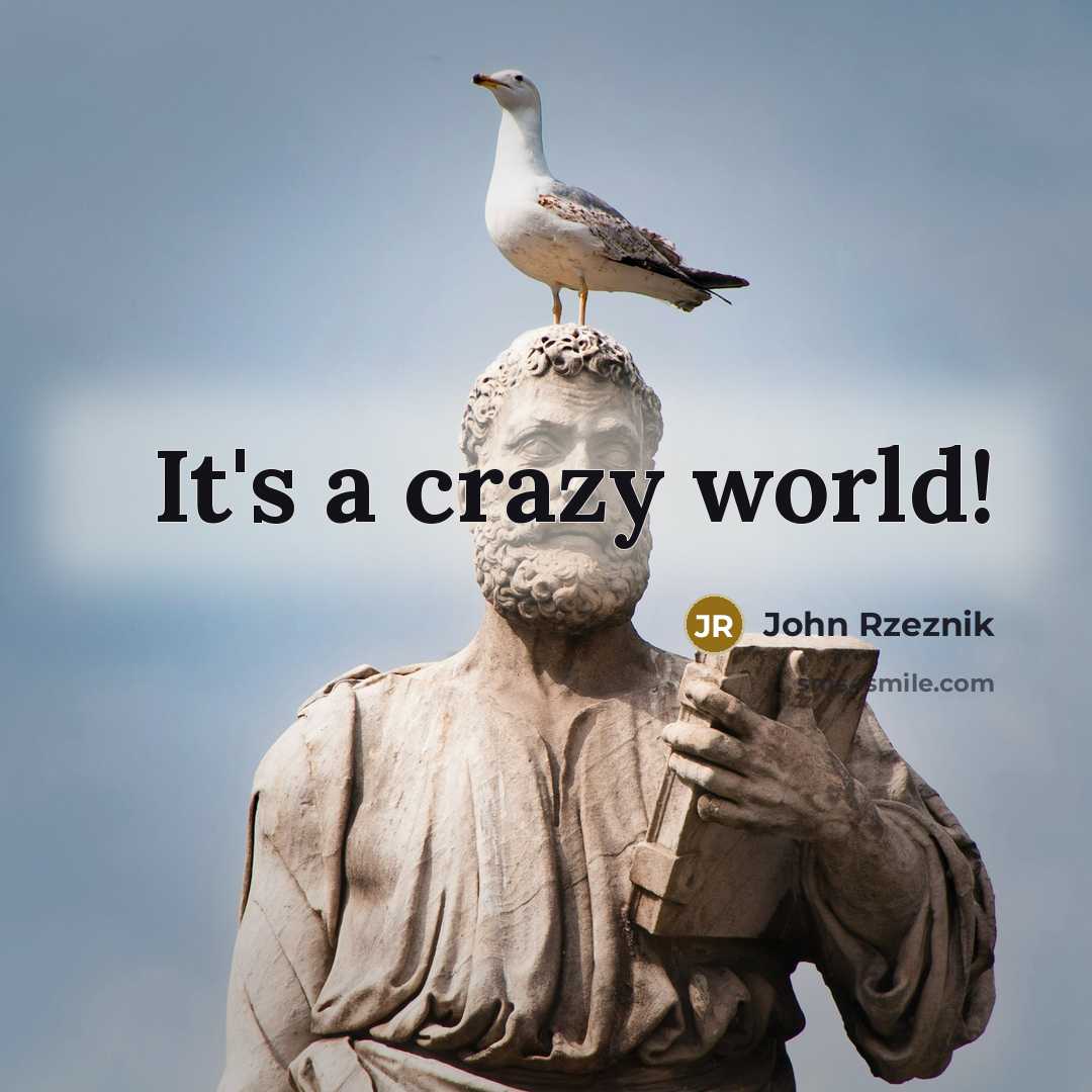 “It's a crazy world!…” quote by John Rzeznik