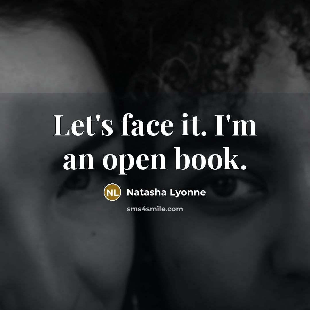 “Let's face it. I'm an open book.…” quote by Natasha Lyonne