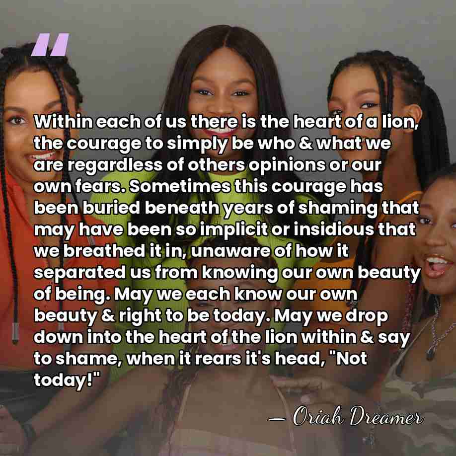 Within each of us there is the heart of a lion, the&hellip; - Oriah Dreamer