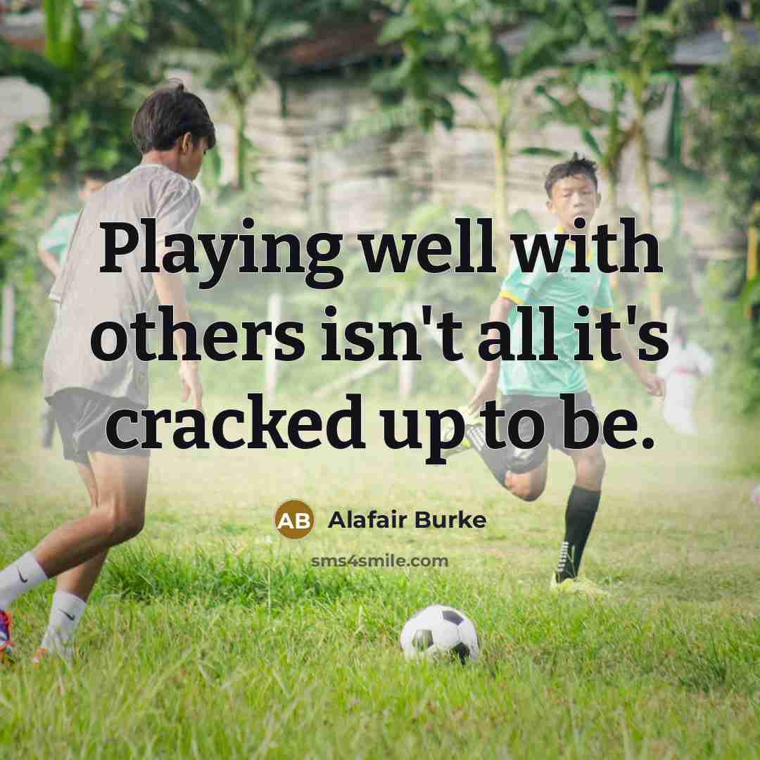 “Playing well with others isn't all it's cracked up to…” quote by Alafair Burke