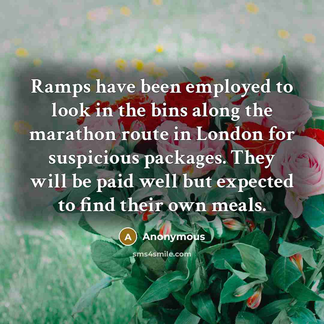 “Ramps have been employed to look in the bins along…” quote by Anonymous