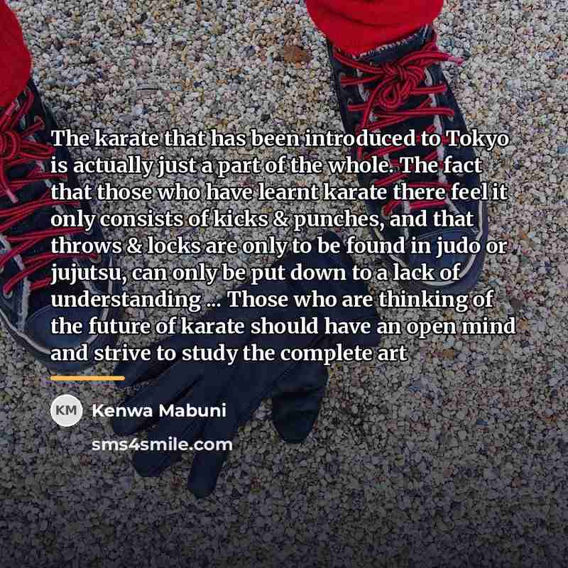 “The karate that has been introduced to Tokyo is actually…” quote by Kenwa Mabuni