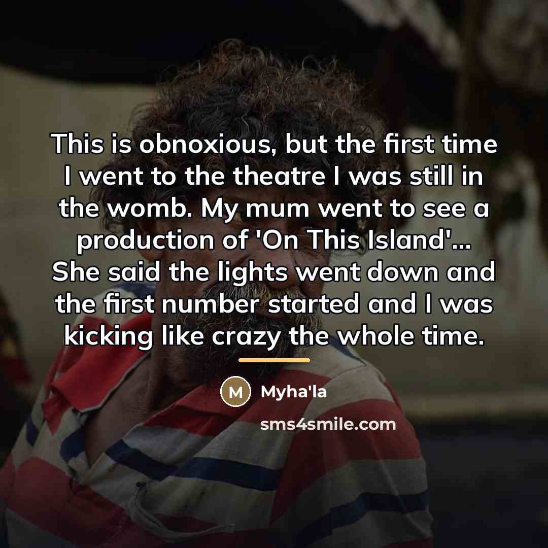 “This is obnoxious, but the first time I went to…” quote by Myha'la