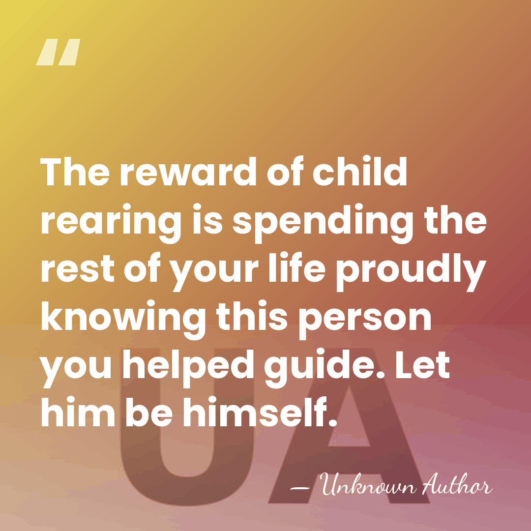 The reward of child rearing is spending the rest of your life&hellip; - Unknown Author