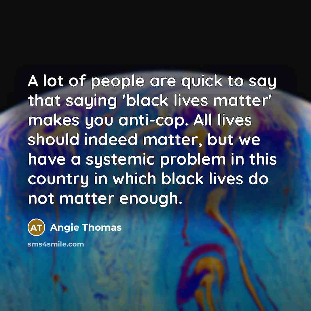 “A lot of people are quick to say that saying…” quote by Angie Thomas