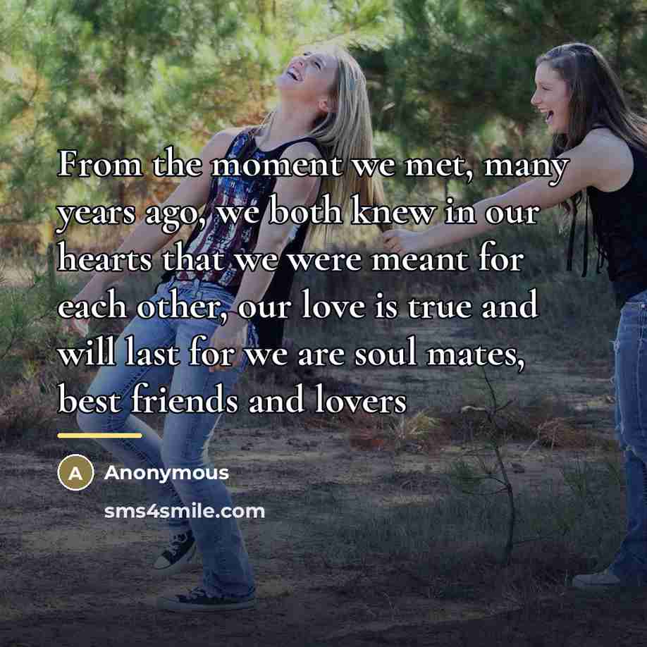“From the moment we met, many years ago, we both…” quote by Anonymous