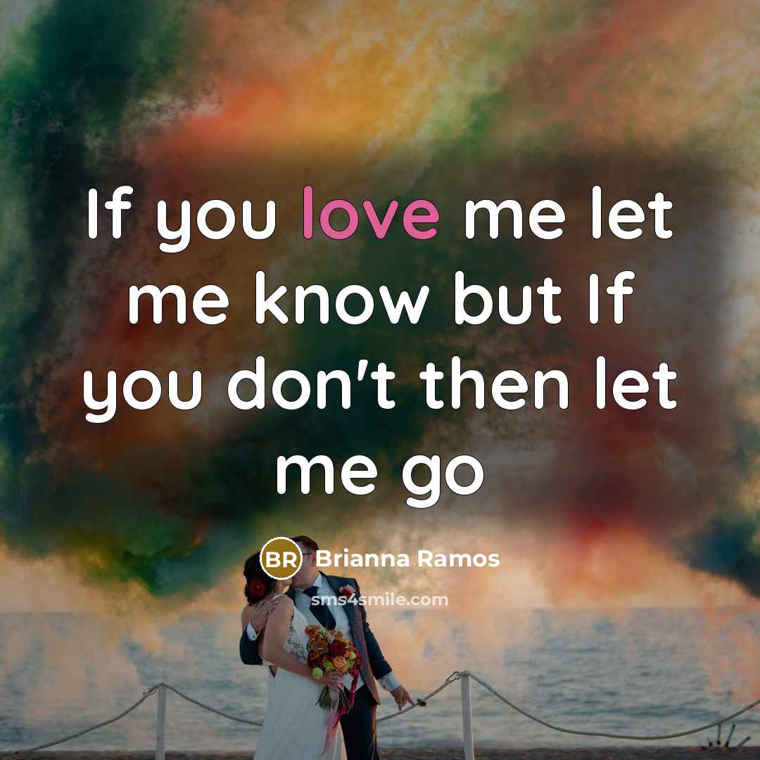 “If you love me let me know but If you…” quote by Brianna Ramos