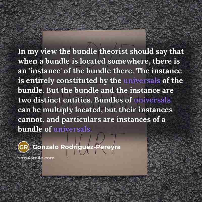 “In my view the bundle theorist should say that when…” quote by Gonzalo Rodriguez-Pereyra