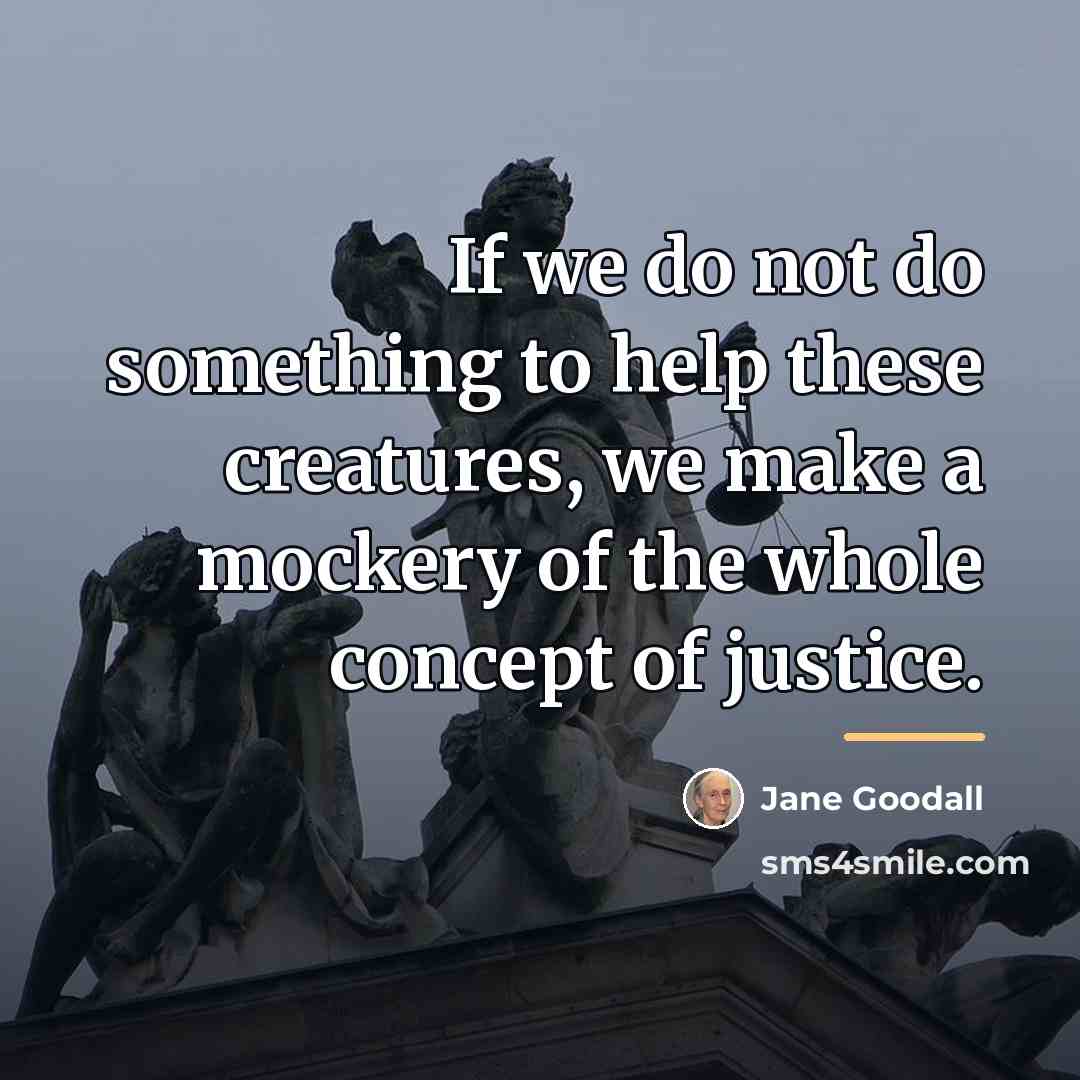 “If we do not do something to help these creatures,…” quote by Jane Goodall
