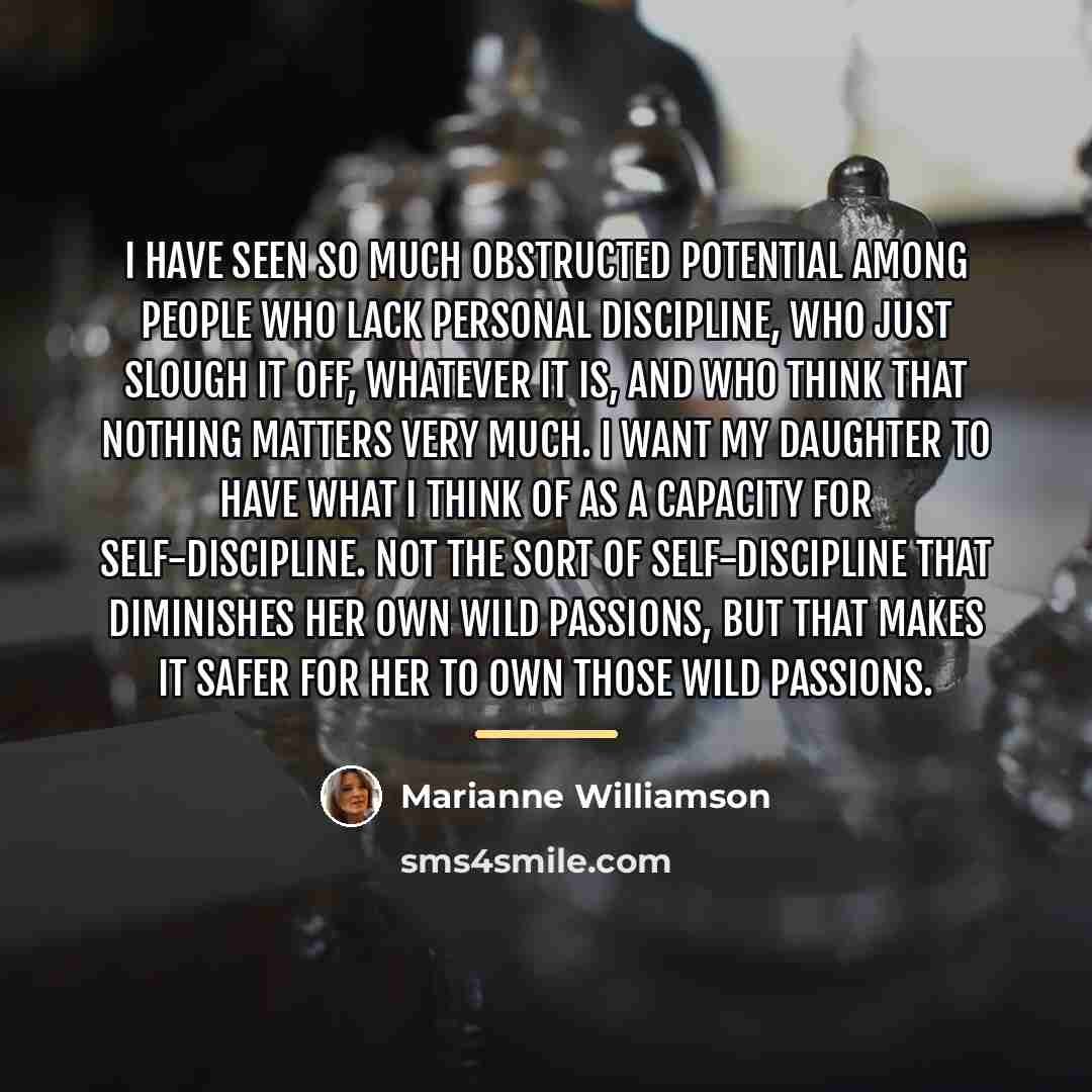 “I have seen so much obstructed potential among people who…” quote by Marianne Williamson