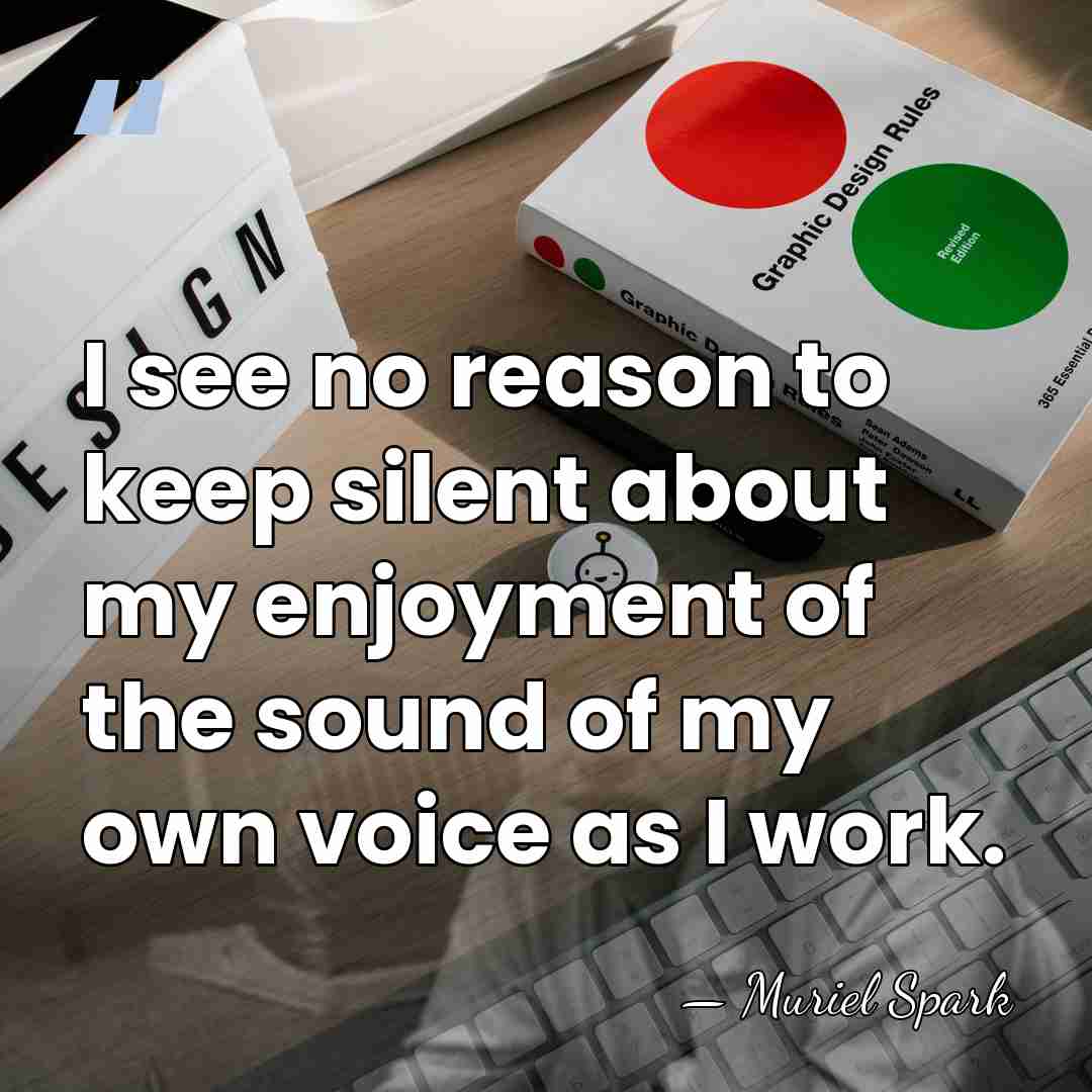 I see no reason to keep silent about my enjoyment of the&hellip; - Muriel Spark