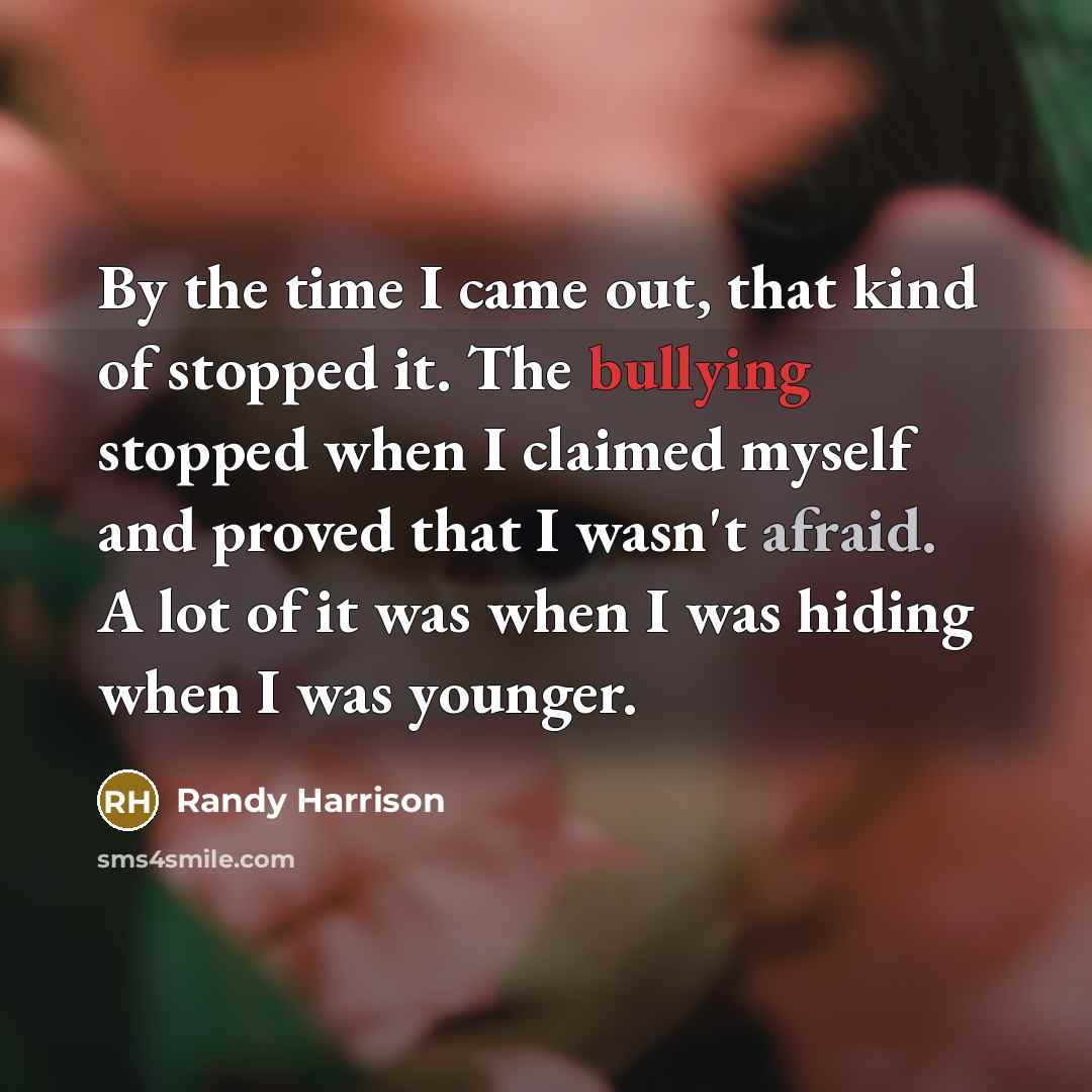“By the time I came out, that kind of stopped…” quote by Randy Harrison