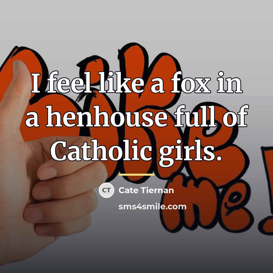 “I feel like a fox in a henhouse full of…” quote by Cate Tiernan