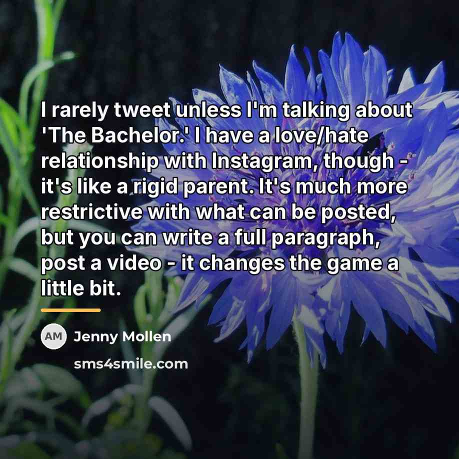 “I rarely tweet unless I'm talking about 'The Bachelor.' I…” quote by Jenny Mollen
