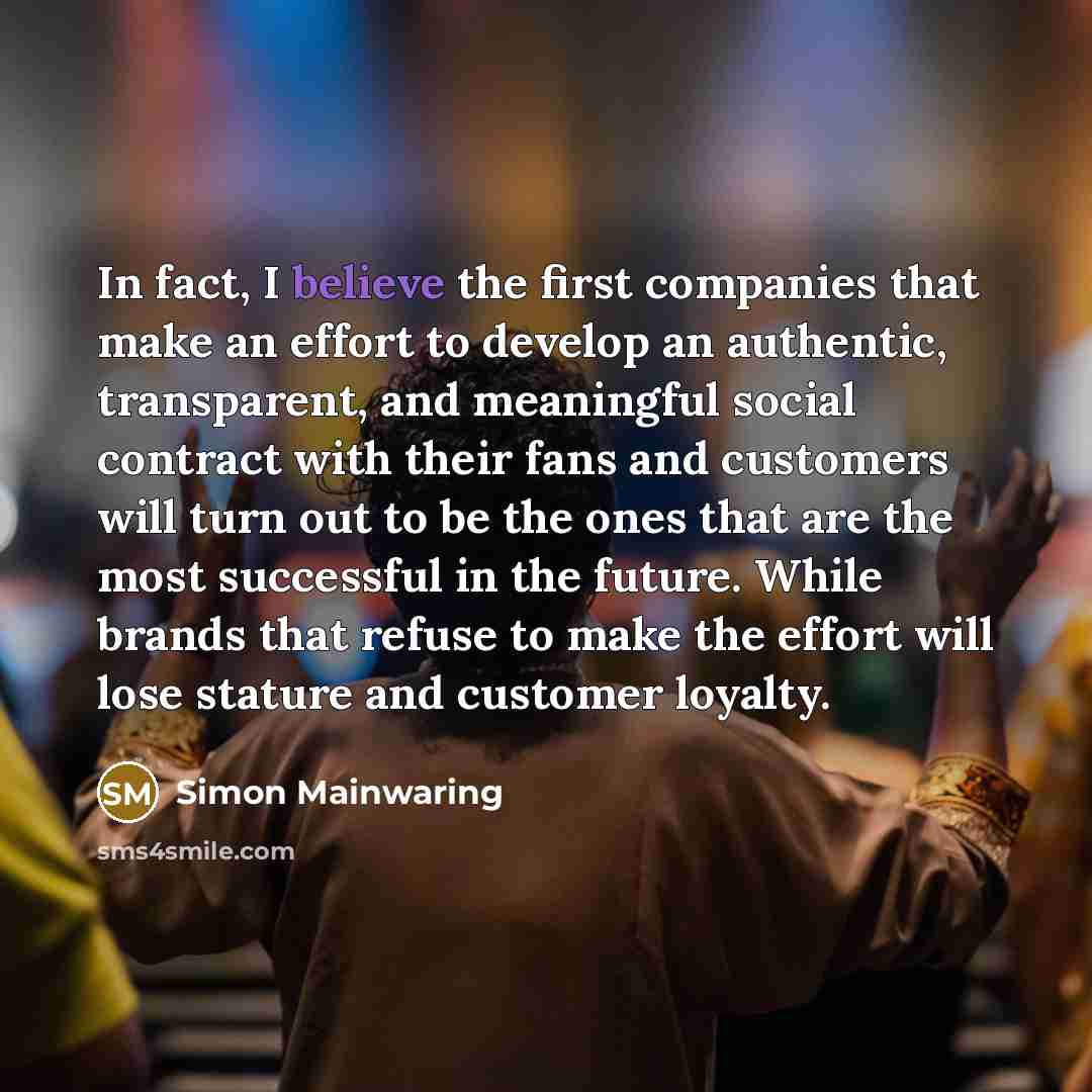 “In fact, I believe the first companies that make an…” quote by Simon Mainwaring