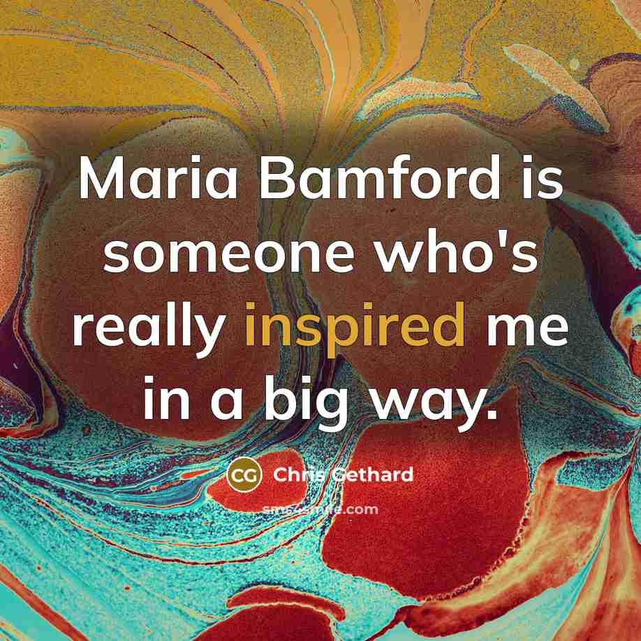 “Maria Bamford is someone who's really inspired me in a…” quote by Chris Gethard