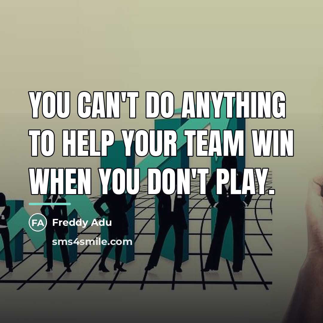 “You can't do anything to help your team win when…” quote by Freddy Adu