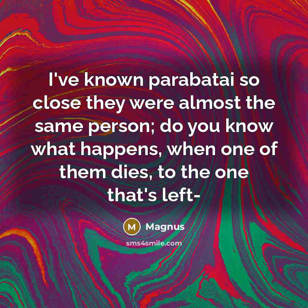 “I've known parabatai so close they were almost the same…” quote by Magnus