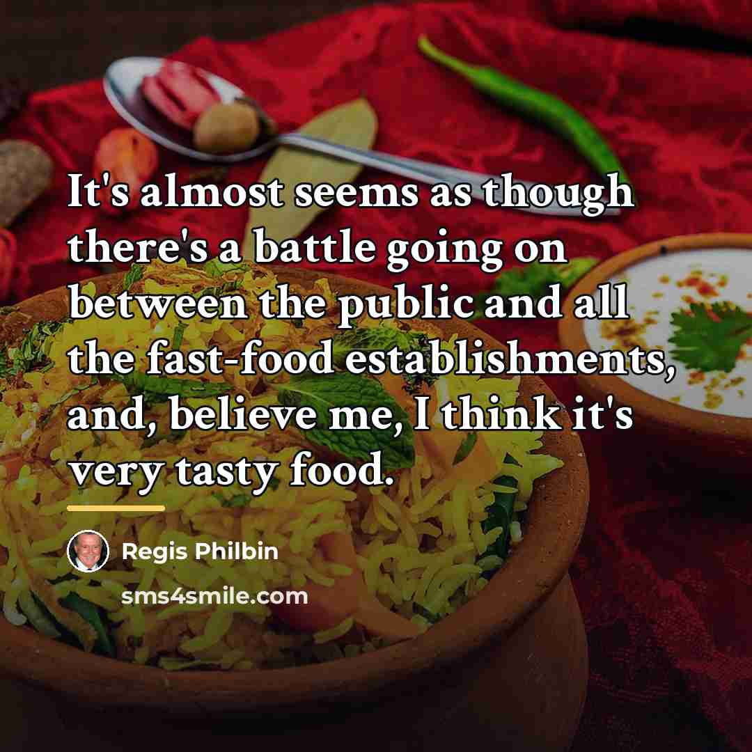 “It's almost seems as though there's a battle going on…” quote by Regis Philbin