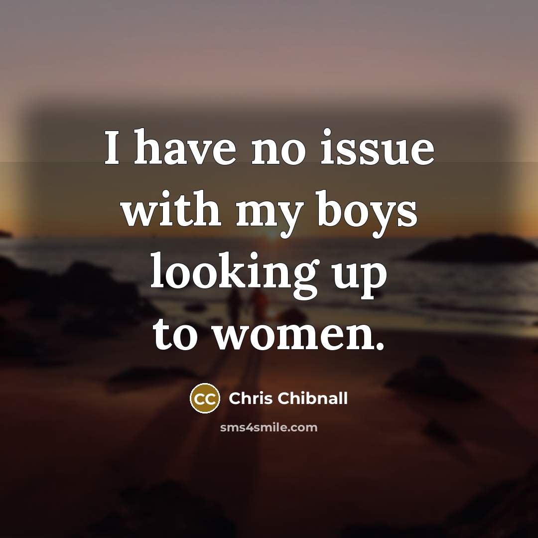 “I have no issue with my boys looking up to…” quote by Chris Chibnall
