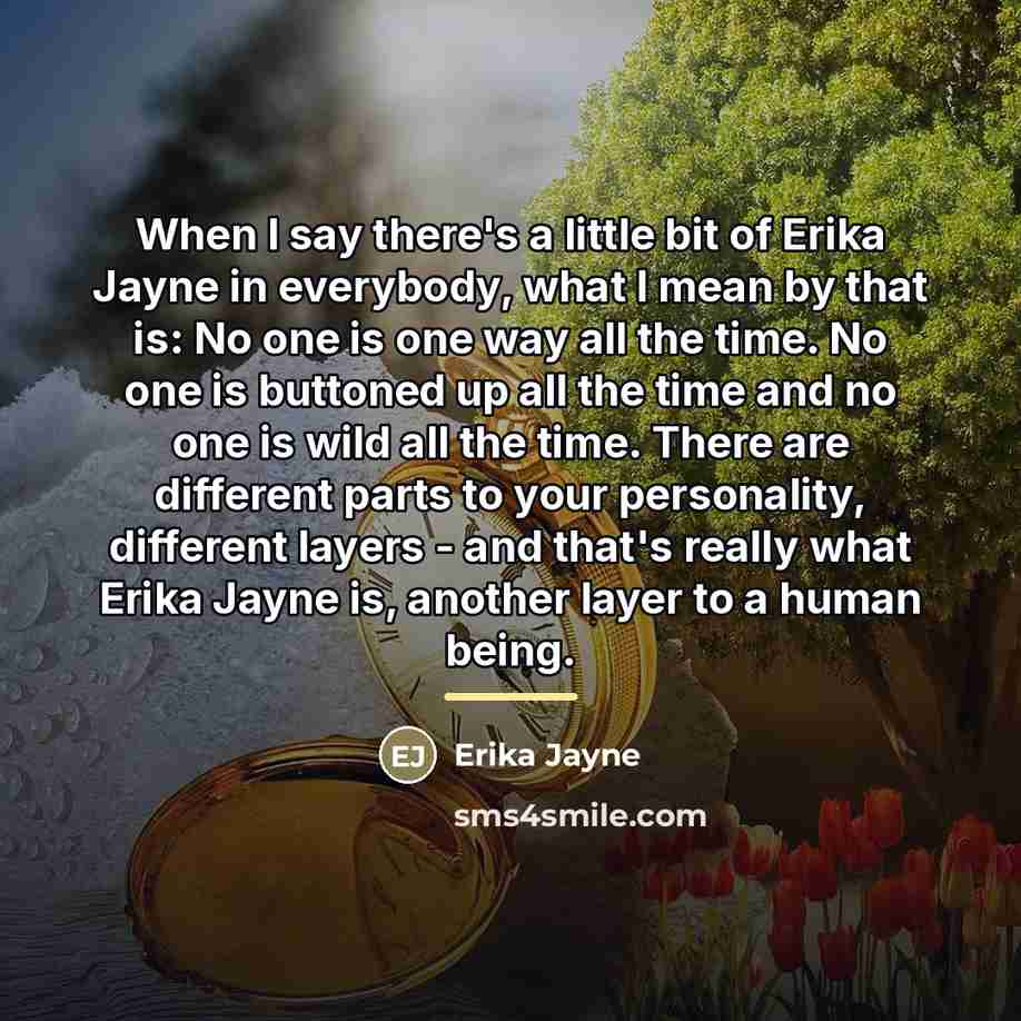 “When I say there's a little bit of Erika Jayne…” quote by Erika Jayne