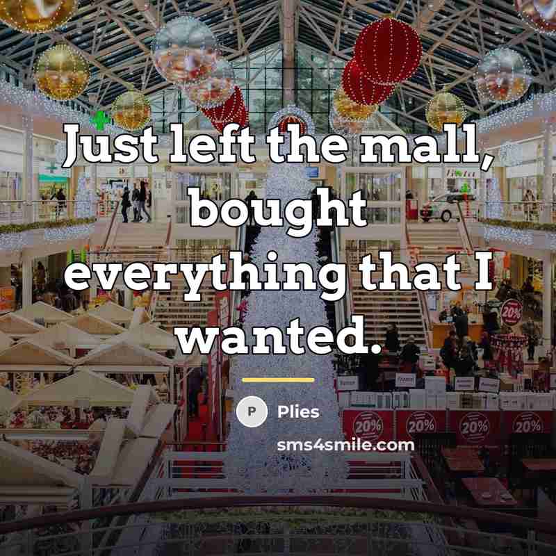 “Just left the mall, bought everything that I wanted.…” quote by Plies