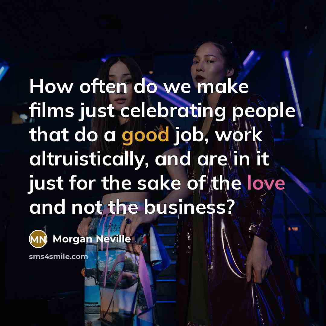 “How often do we make films just celebrating people that…” quote by Morgan Neville