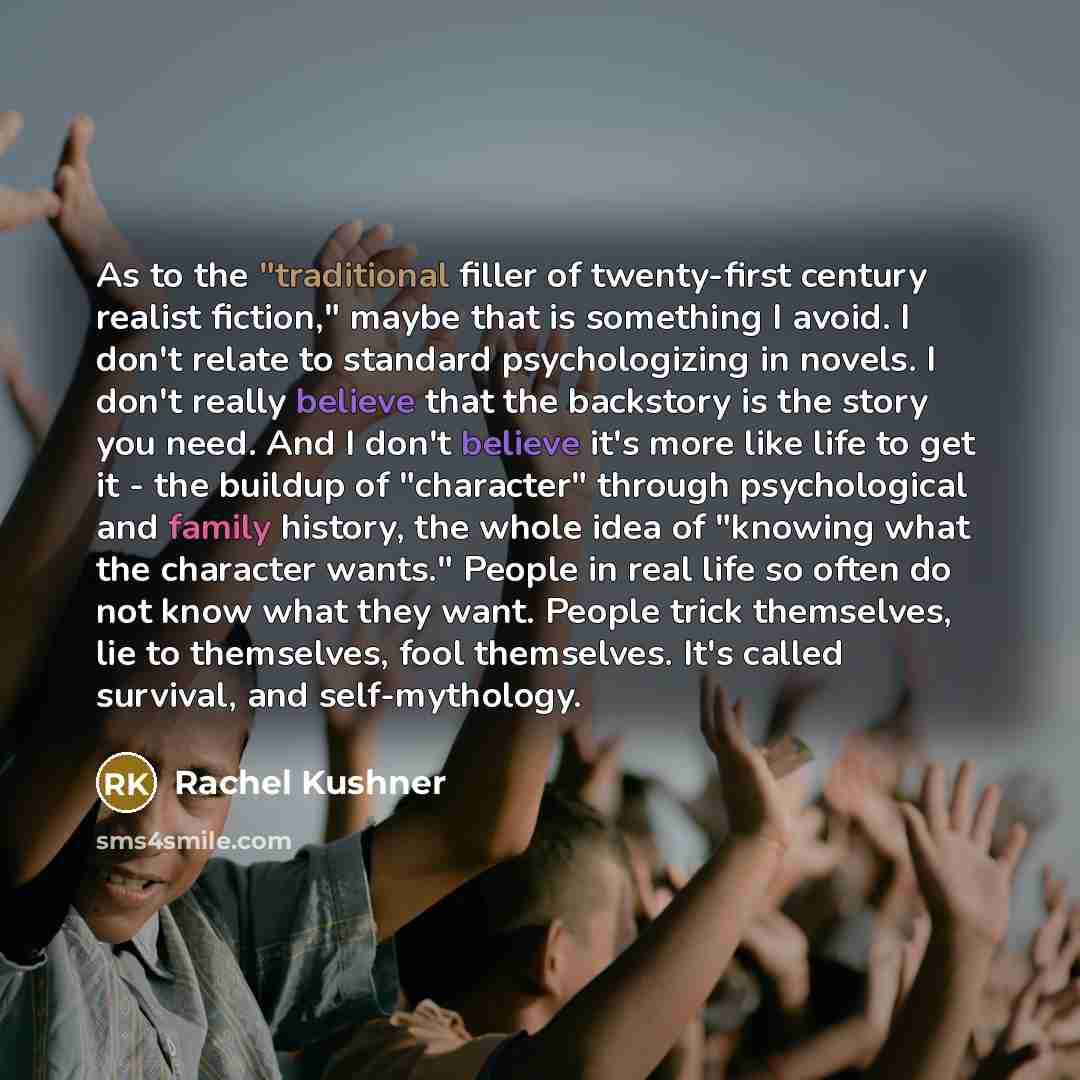 “As to the "traditional filler of twenty-first century realist fiction,"…” quote by Rachel Kushner