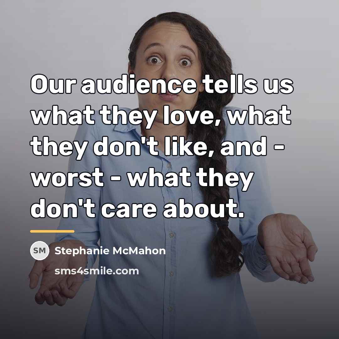 “Our audience tells us what they love, what they don't…” quote by Stephanie McMahon