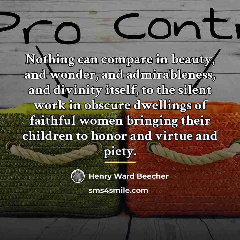 “Nothing can compare in beauty, and wonder, and admirableness, and…” quote by Henry Ward Beecher