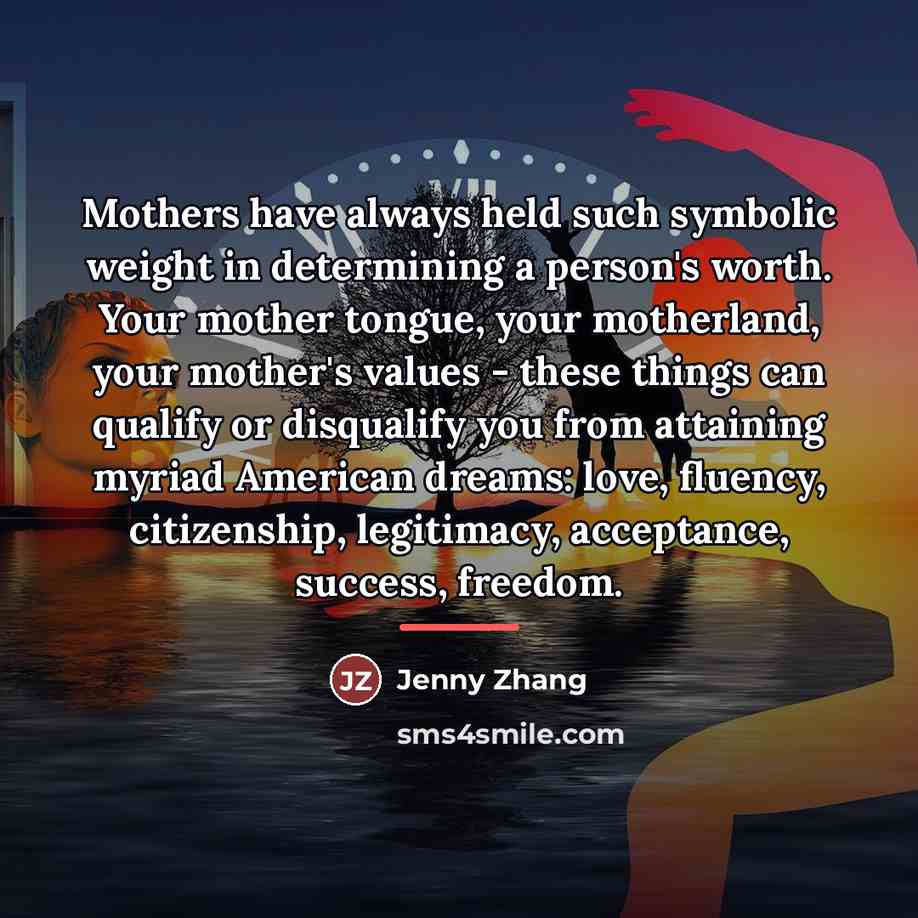 “Mothers have always held such symbolic weight in determining a…” quote by Jenny Zhang
