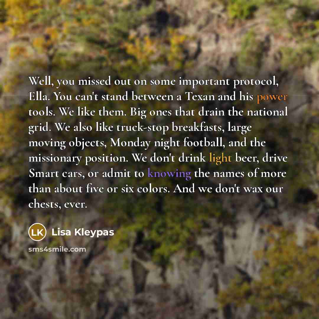 “Well, you missed out on some important protocol, Ella. You…” quote by Lisa Kleypas