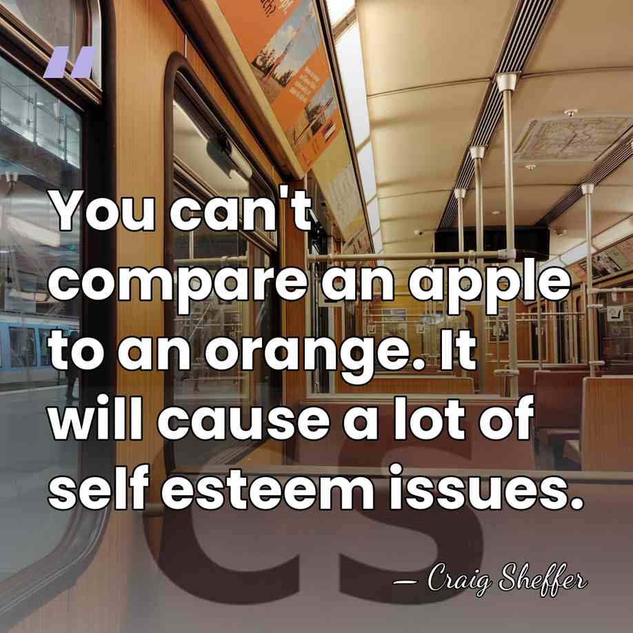 You can't compare an apple to an orange. It will cause a&hellip; - Craig Sheffer