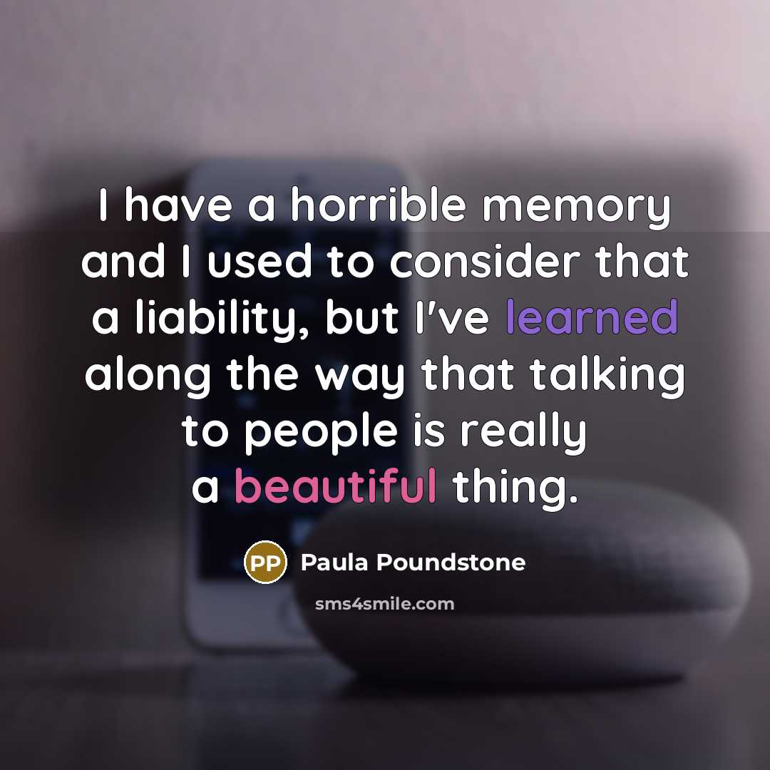 “I have a horrible memory and I used to consider…” quote by Paula Poundstone