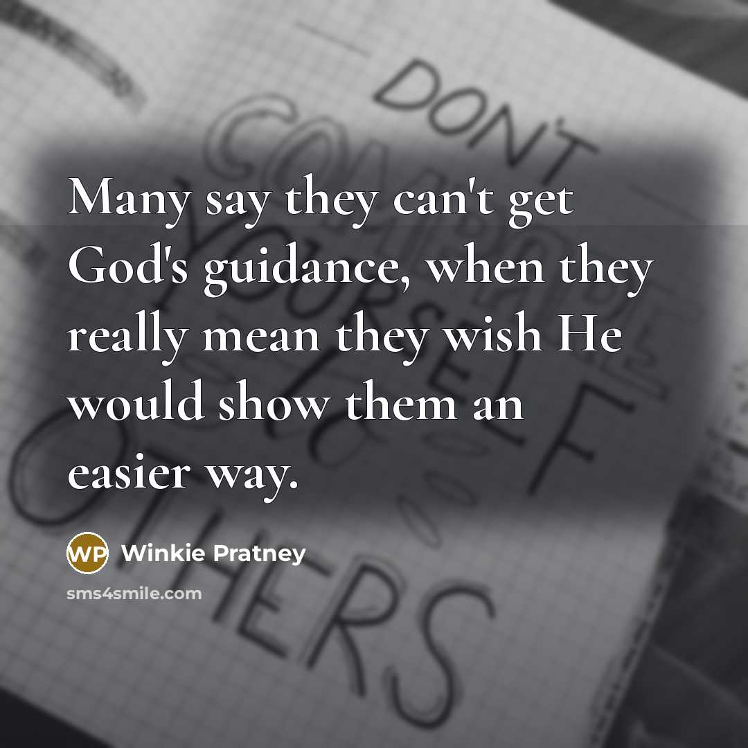 “Many say they can't get God's guidance, when they really…” quote by Winkie Pratney