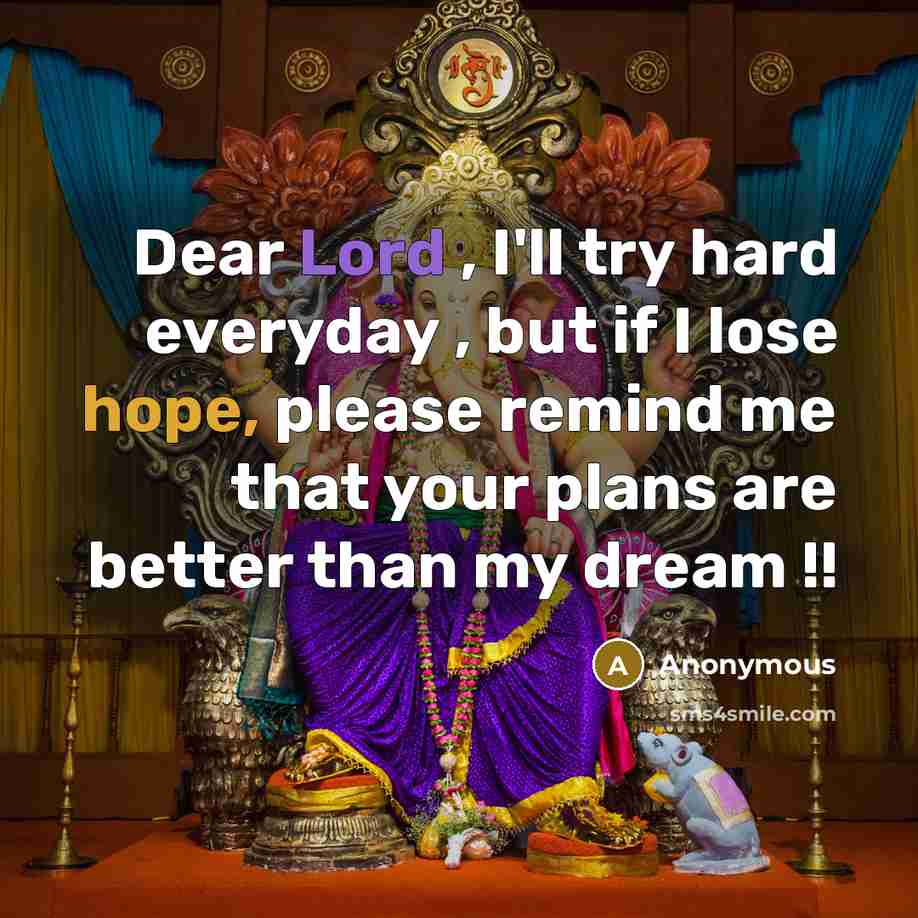 “Dear Lord , I'll try hard everyday , but if…” quote by Anonymous