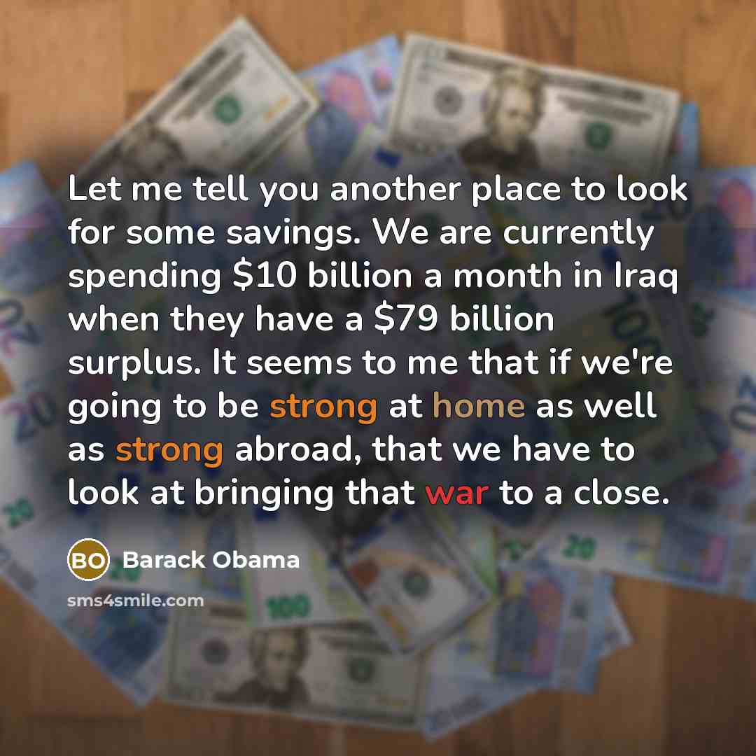 “Let me tell you another place to look for some…” quote by Barack Obama