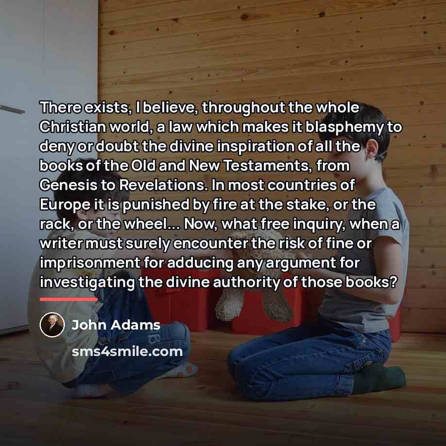 “There exists, I believe, throughout the whole Christian world, a…” quote by John Adams