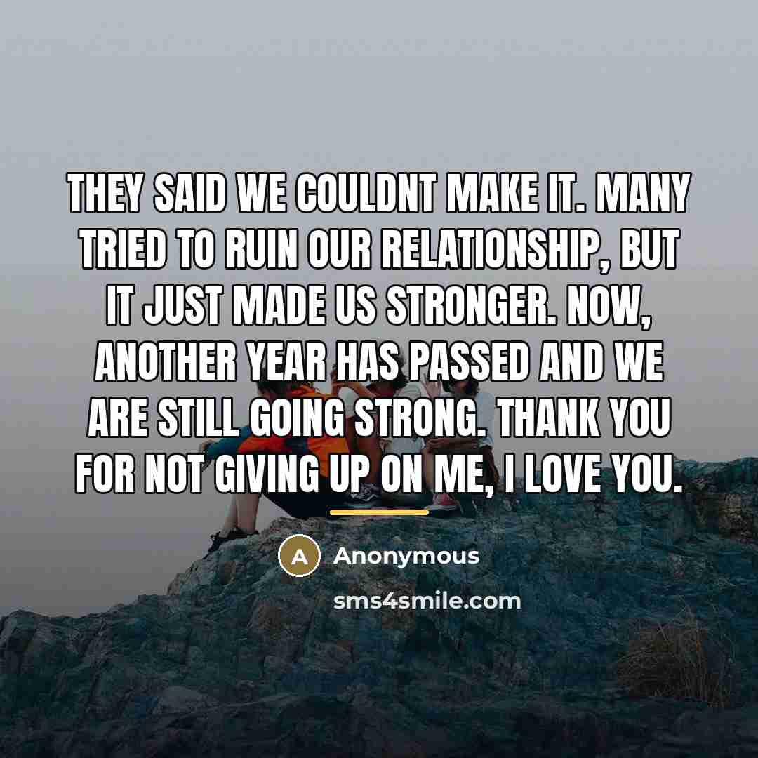 “They said we couldnt make it. Many tried to ruin…” quote by Anonymous