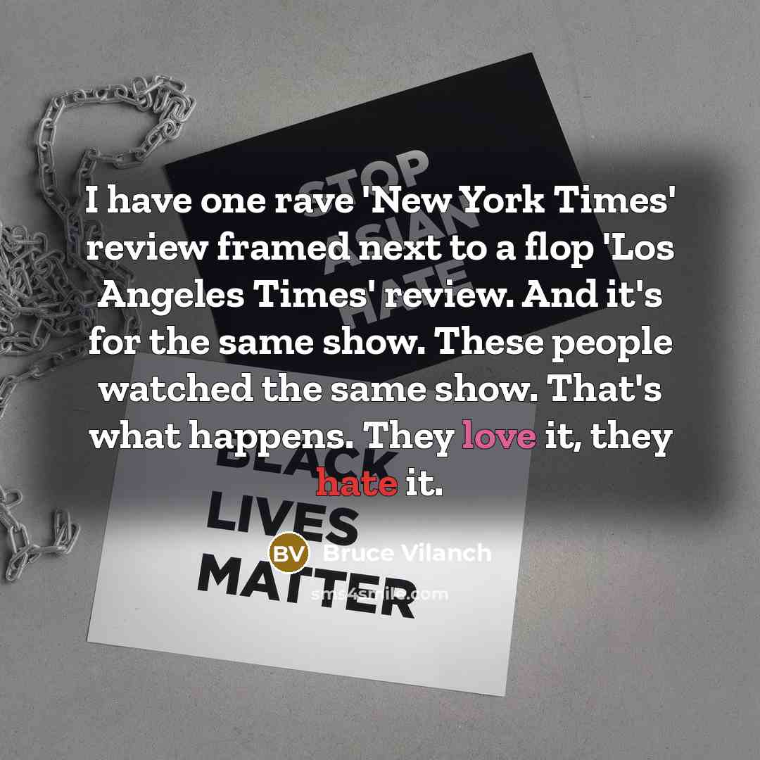 “I have one rave 'New York Times' review framed next…” quote by Bruce Vilanch
