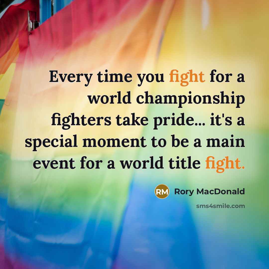 “Every time you fight for a world championship fighters take…” quote by Rory MacDonald